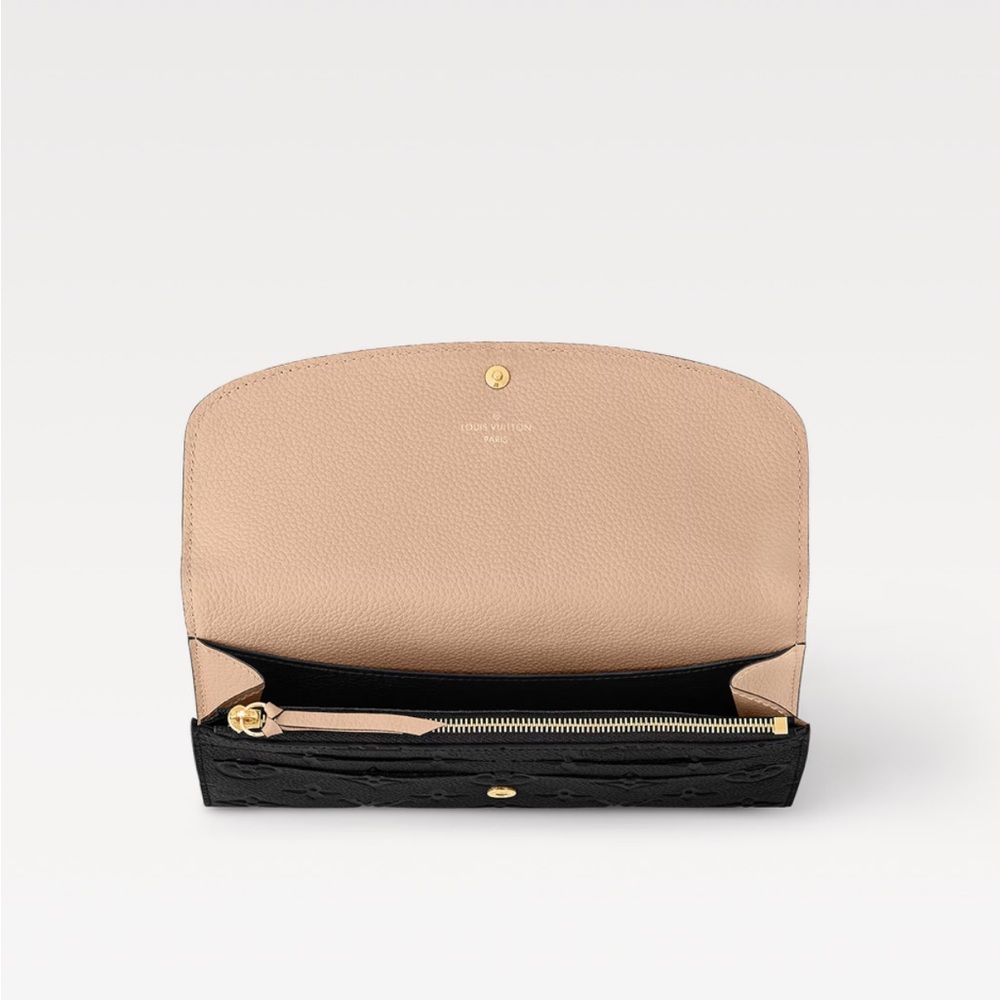 Emilie LV Black Wallet with Iconic Monogram. Empreinte leather. Authentic - Picture 3 of 7